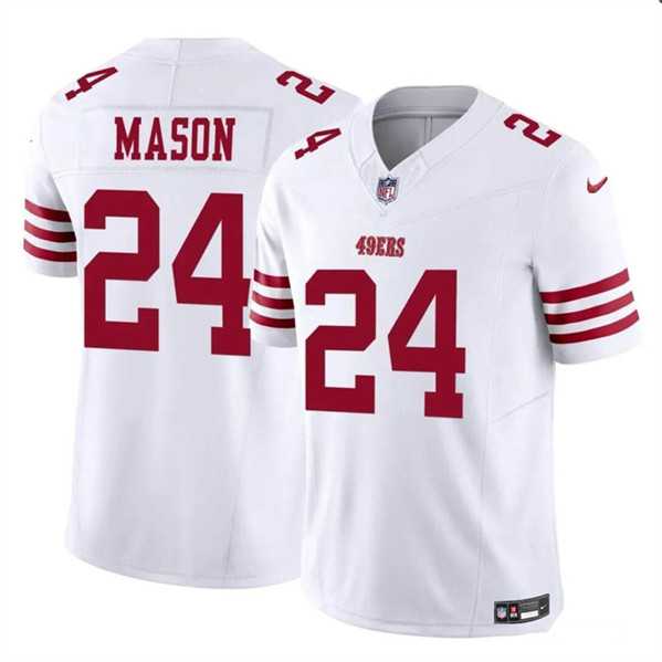 Men & Women & Youth San Francisco 49ers #24 Jordan Mason White 2023 F.U.S.E. Football Stitched Jersey->san francisco 49ers->NFL Jersey